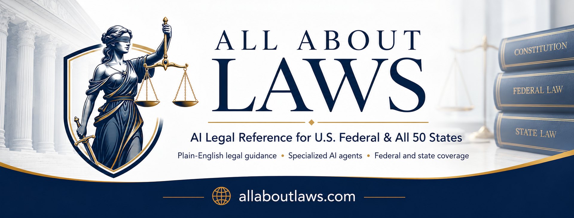 All About Laws — AI Legal Reference for U.S. Federal & All 50 States